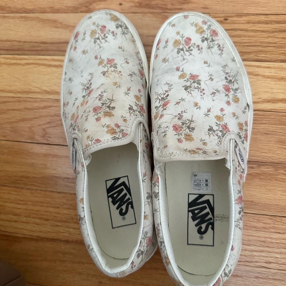 Vans Floral Slip-On Sneakers